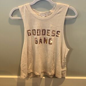 Spiritual Gangster Cropped “Goddess Gang” Tank